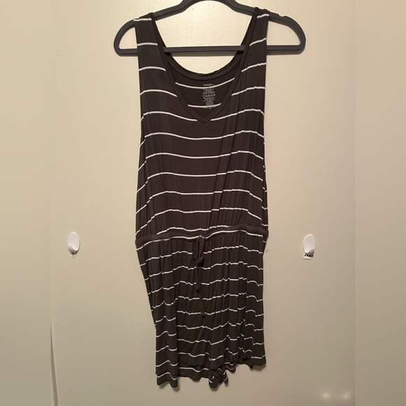 Tops - Striped Sleeveless Women's romper